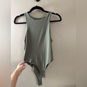 Zara Olive Green Bodysuit